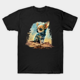 Chihuahua Puppy doggy dog Sci-fi T-Shirt